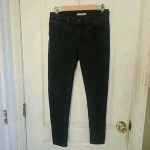 P7408 levi's 536 super skinny size 29 ash black denim jeans